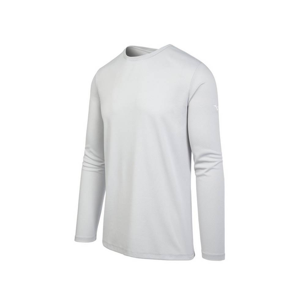 Camisetas Mizuno Long Sleeve Hombre Gris Comprar IEAZ-45901